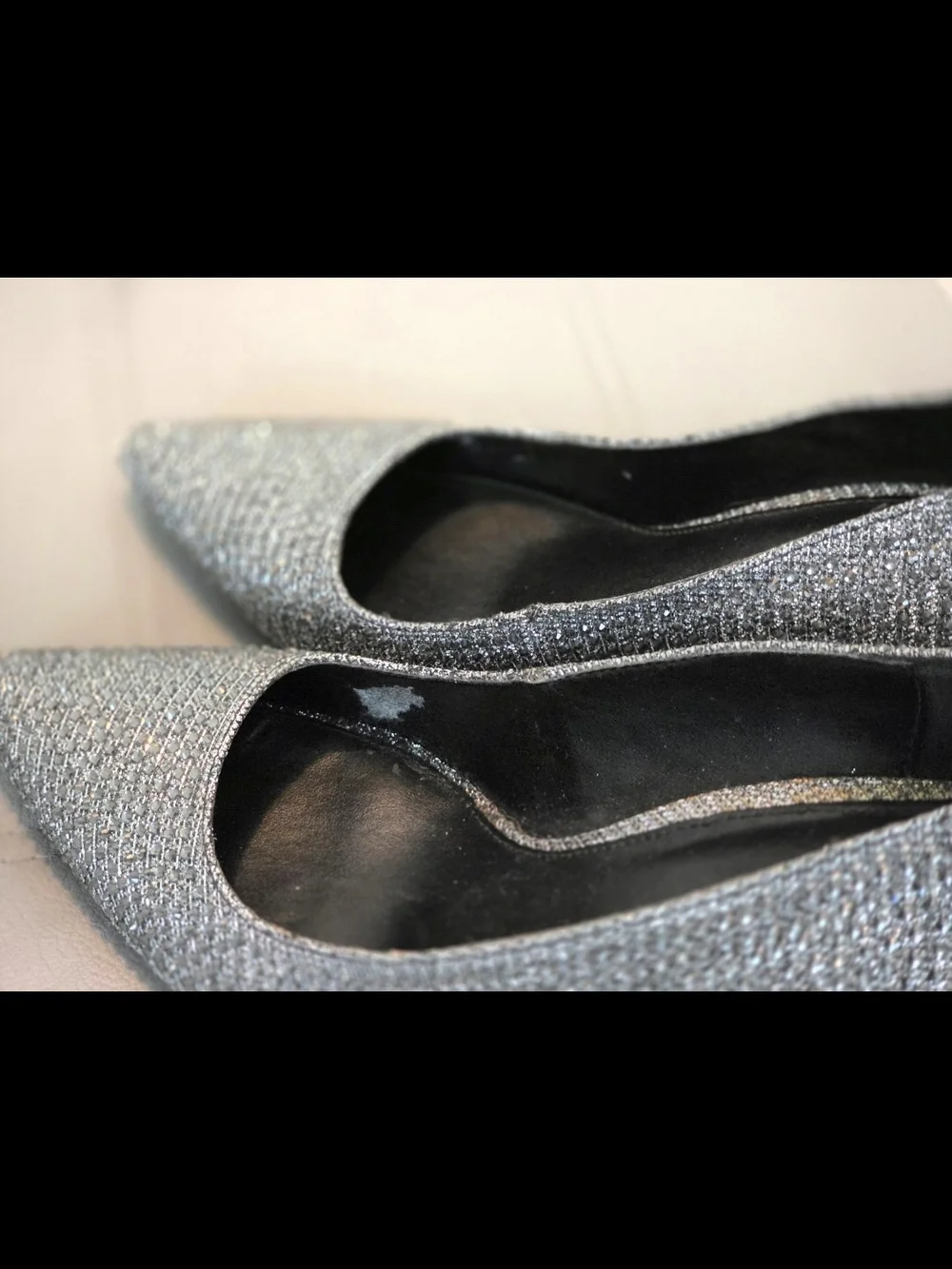 Michael Kors Anthracite Alina Flex Heeled Pumps - Sparkling Silver